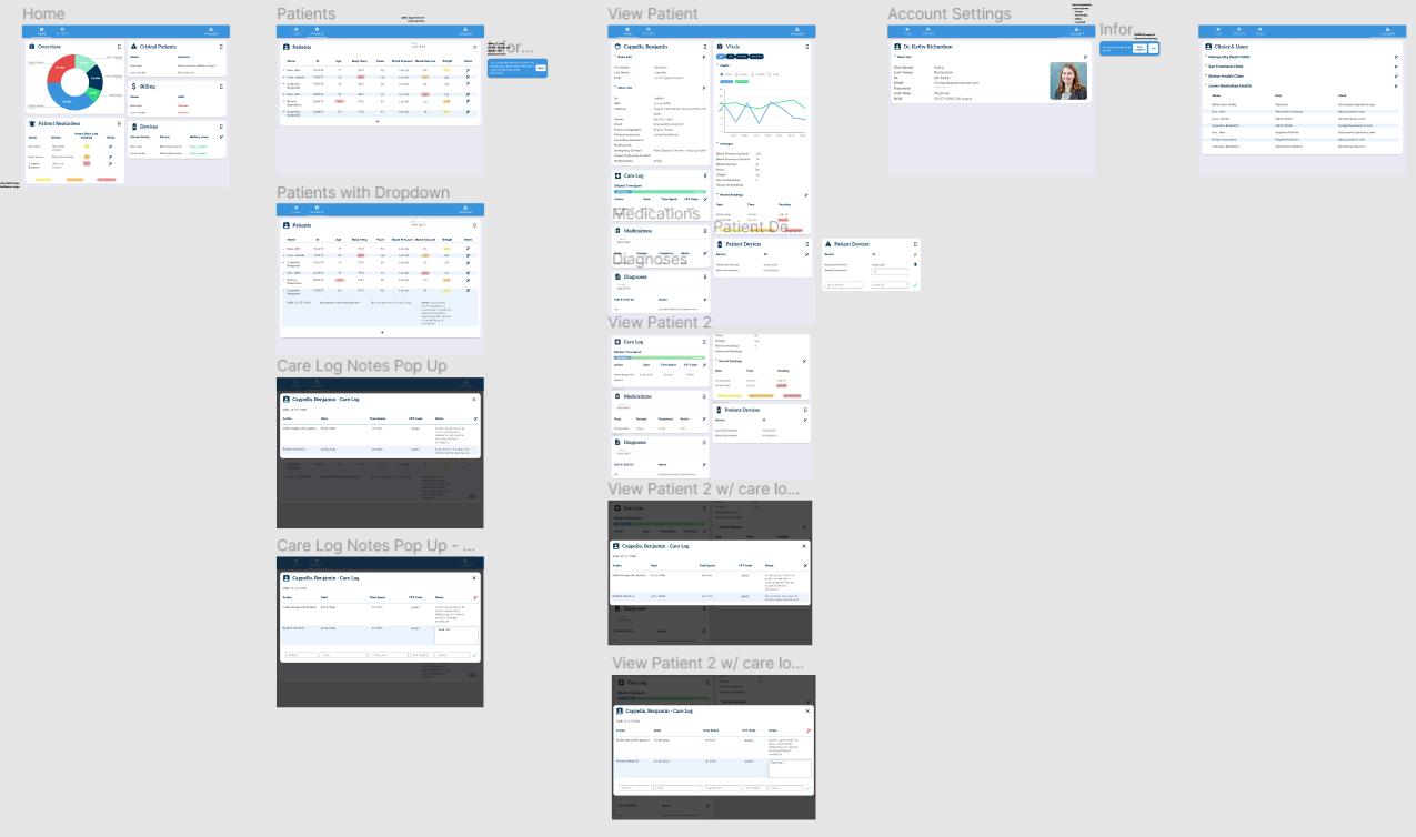 A screenshot of the user interface I designed for the startup called 1SRCE